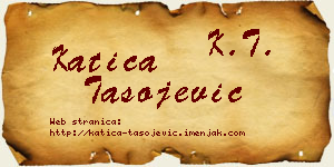 Katica Tasojević vizit kartica